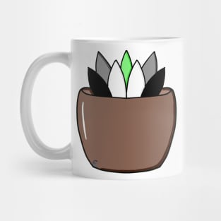 Agender Pride Succulent Mug